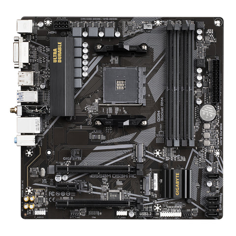 Placa base gigabyte b550m ds3h ac am4 matx 4xddr4