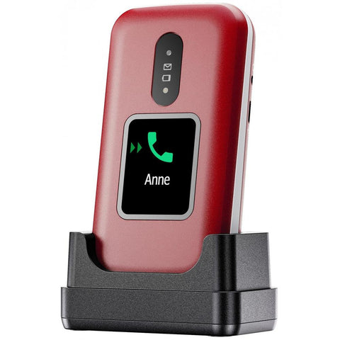Telefono movil doro 2880 4g blanco y rojo
