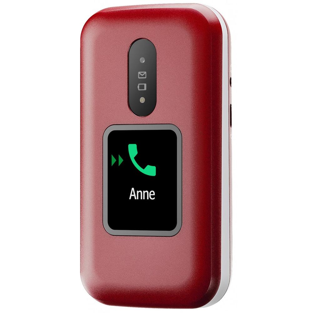 Telefono movil doro 2880 4g blanco y rojo
