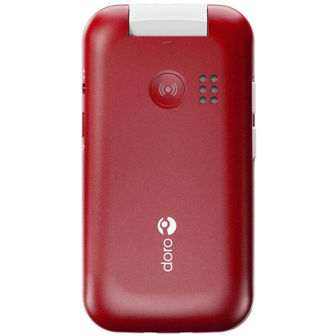 Telefono movil doro 2880 4g blanco y rojo