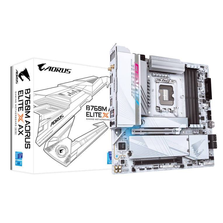 Placa base gigabyte b760m aorus elite x ax 1700 matx 4xddr5