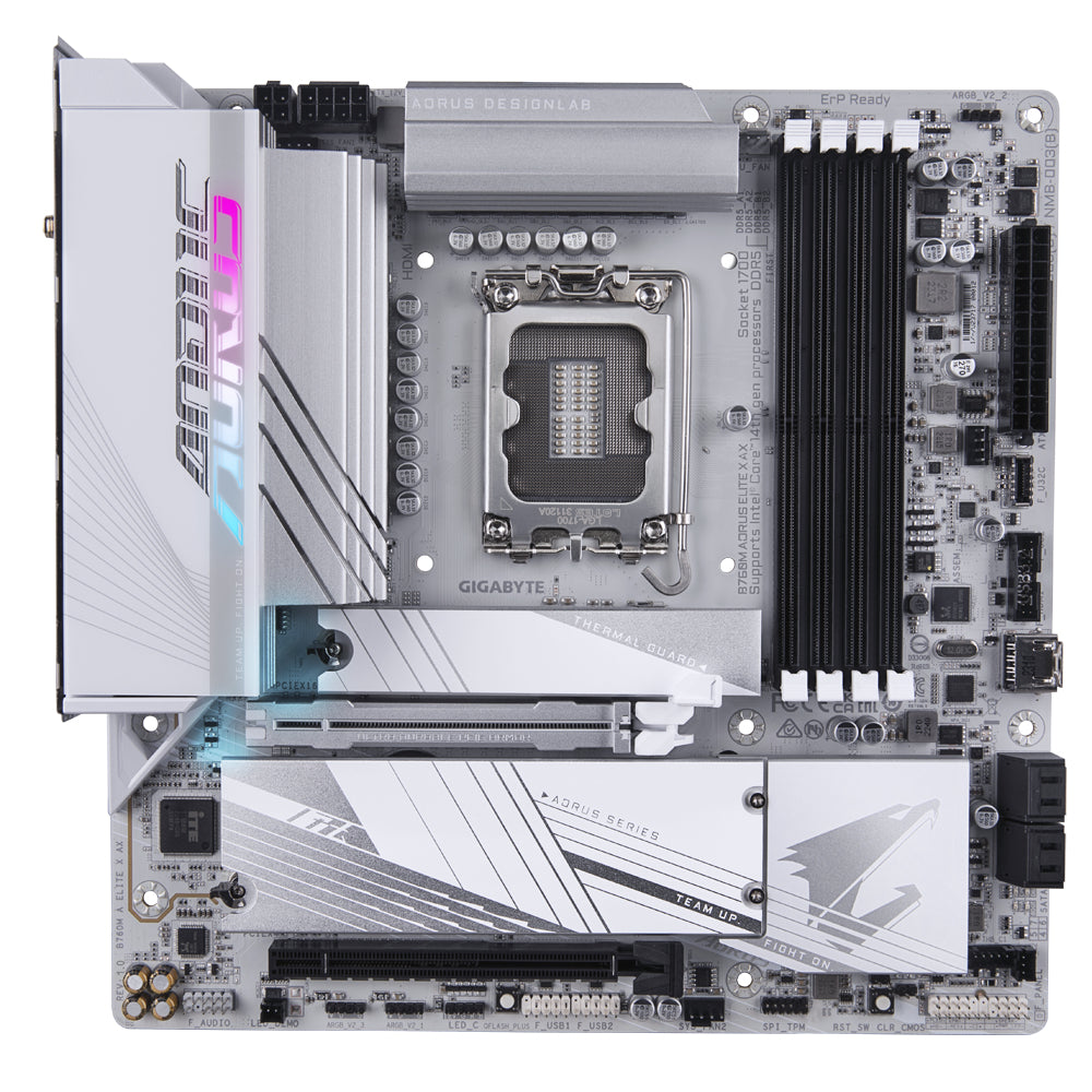 Placa base gigabyte b760m aorus elite x ax 1700 matx 4xddr5