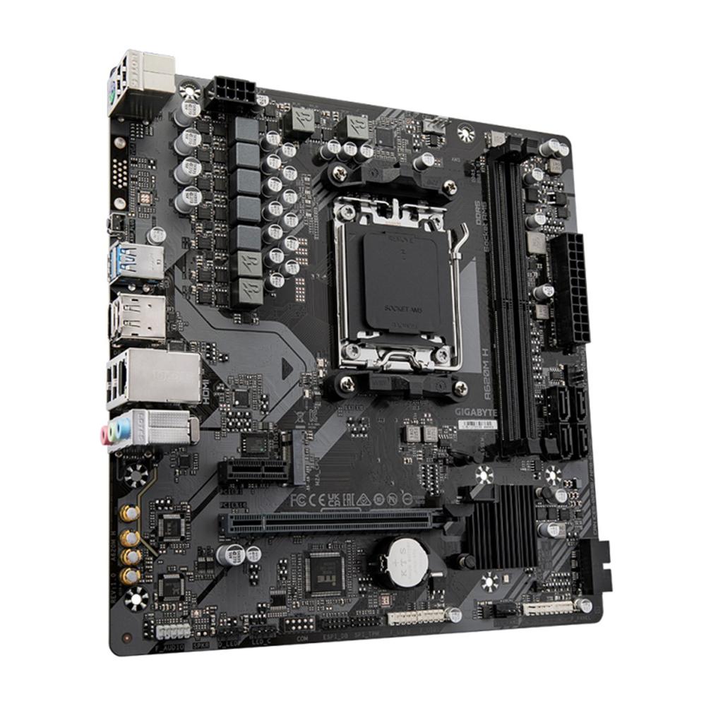 Placa base gigabyte a620m h am5 matx 2xddr5