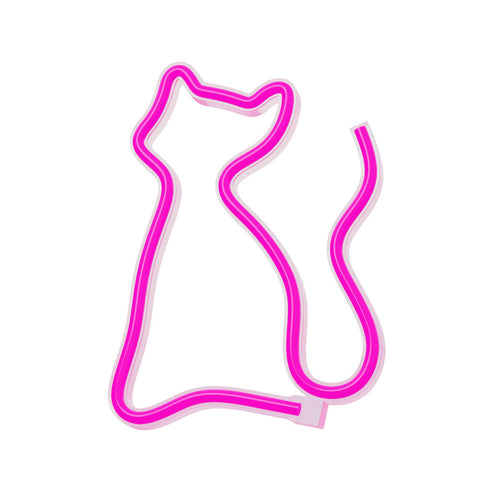 Lampara forever neon led cat pink