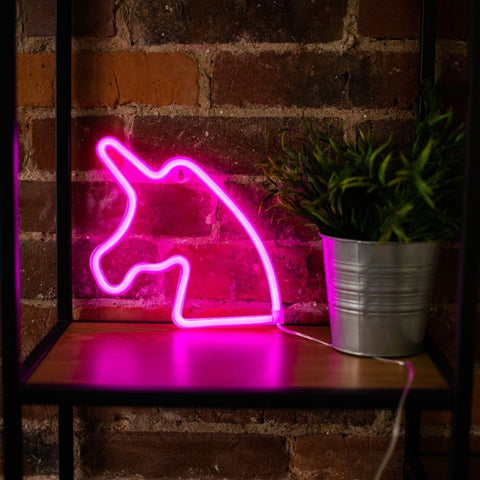 Lampara forever neon led unicorn pink