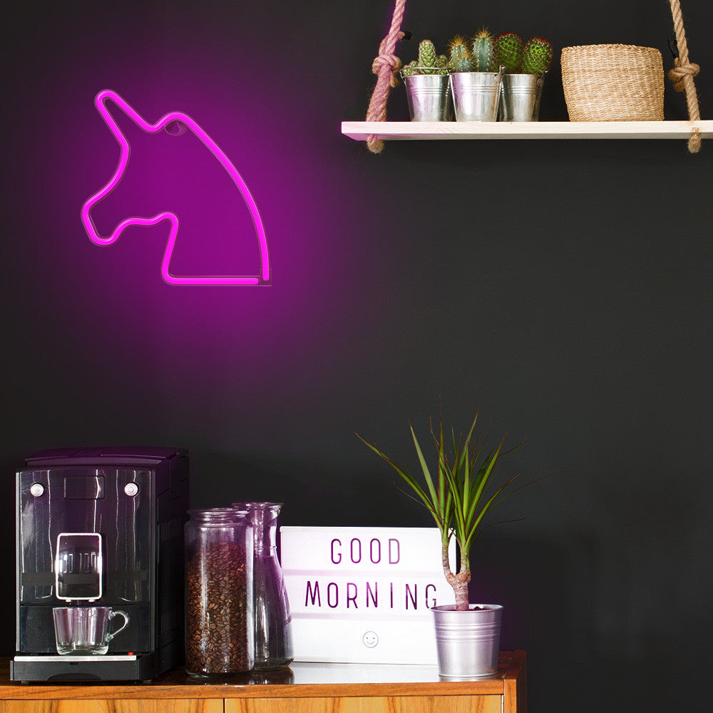 Lampara forever neon led unicorn pink