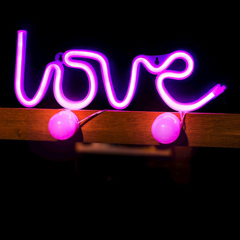 Lampara forever neon led love pink