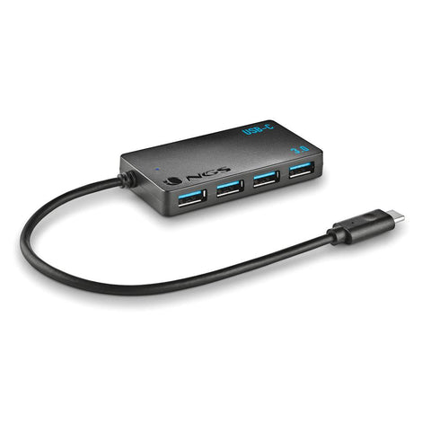 Hub 4 puertos usb 3.2 gen 1 ngs negro - 5gbps