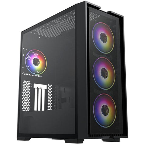 Caja ordenador gaming hiditec e - atx h2 air argb cristal templado negro