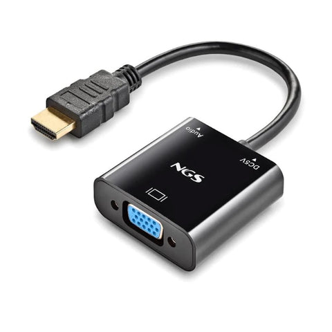 Adaptador hdmi a svga ngs 15cm - macho - hembra - usb tipo c -  jack 3.5mm