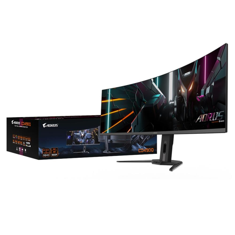 Monitor curvo gaming gigabyte aorus co49dq ek1 49pulgadas dqhd 144hz