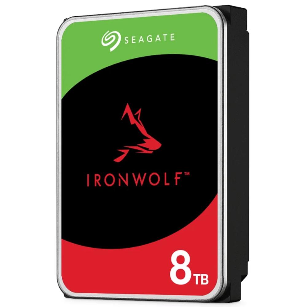 Disco duro interno hdd seagate ironwolf nas st8000vn002 8tb 3.5pulgadas 5400rpm -  256mb -  sata 6gb - s