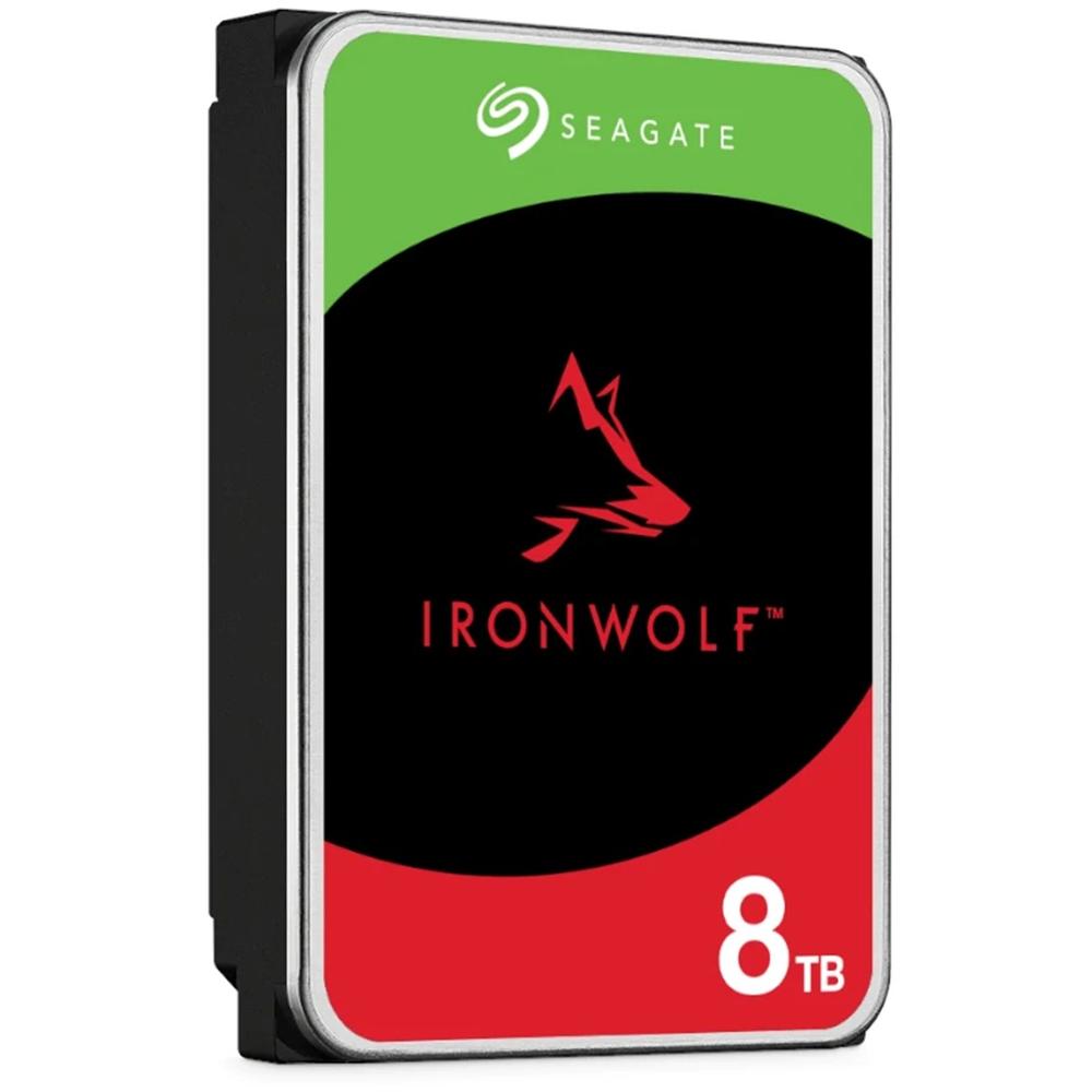 Disco duro interno hdd seagate ironwolf nas st8000vn002 8tb 3.5pulgadas 5400rpm -  256mb -  sata 6gb - s