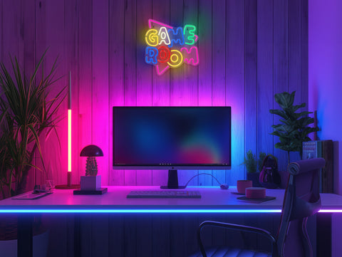 Lampara forever neon plexi led game color multicolor neolia