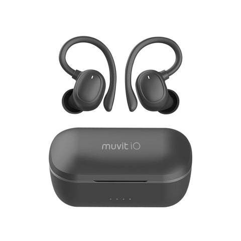 Auriculares muvit io sport enc inalambrico negro