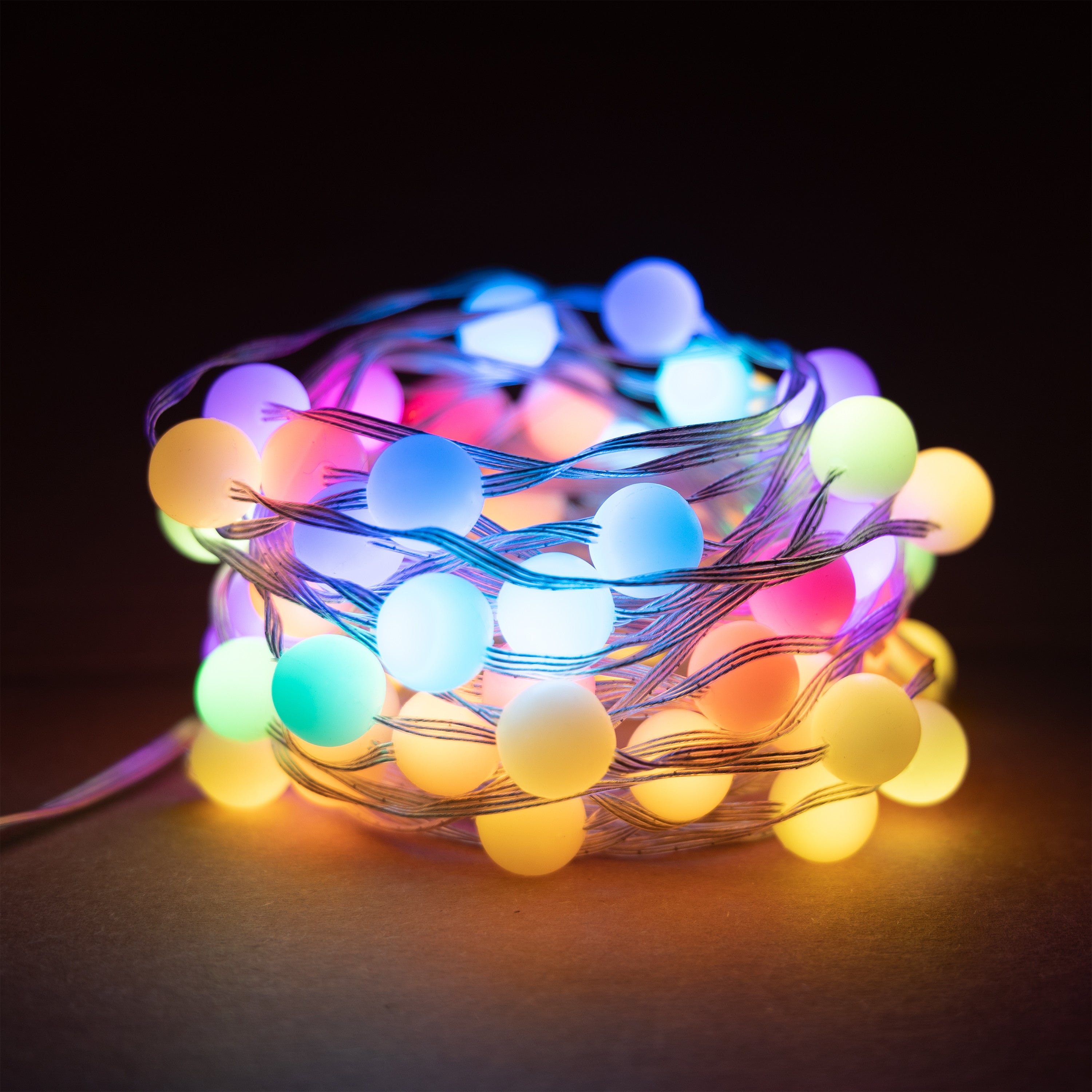 Guirnalda luces muvit io wifi dreamcolor mini globo rgb 10m