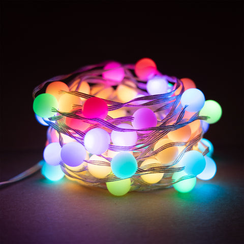 Guirnalda luces muvit io wifi dreamcolor mini globo rgb 10m