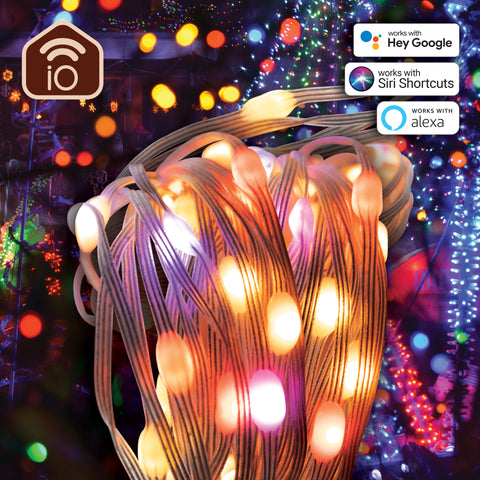 Guirnalda luces muvit io wifi dreamcolor mini led rgb 5m