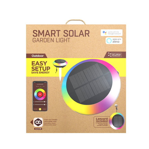 Lampara de luz solar muvit io wireless mesh + sensor de movimiento