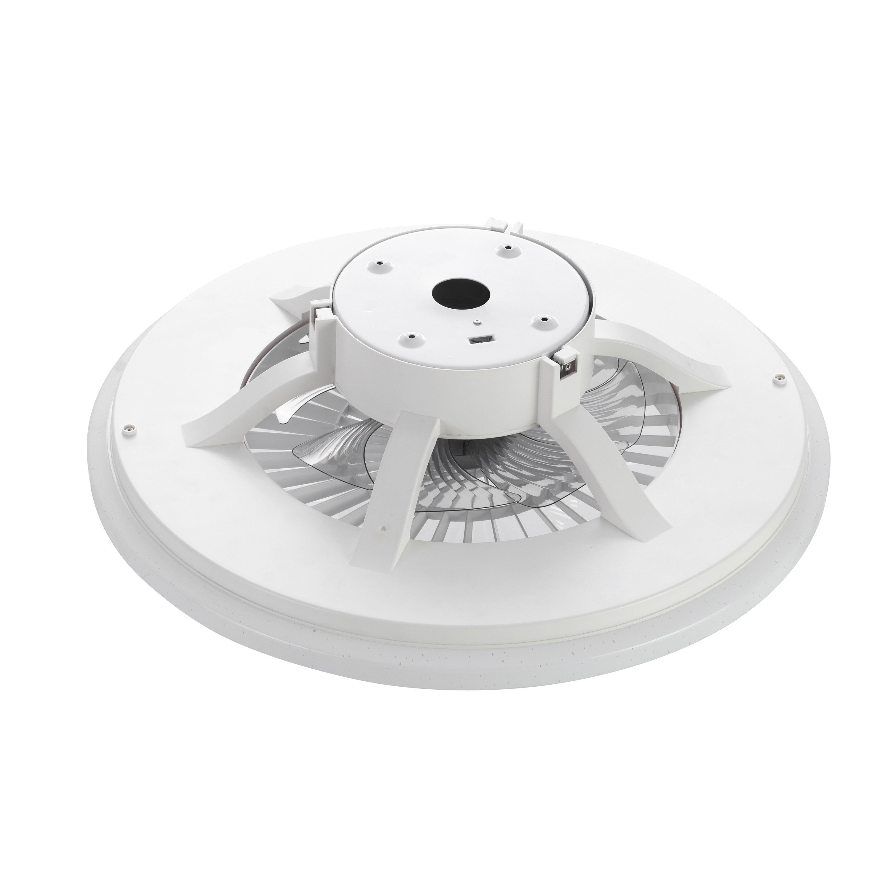 Lampara techo muvit io wifi 40w blanco + ventilador 20w