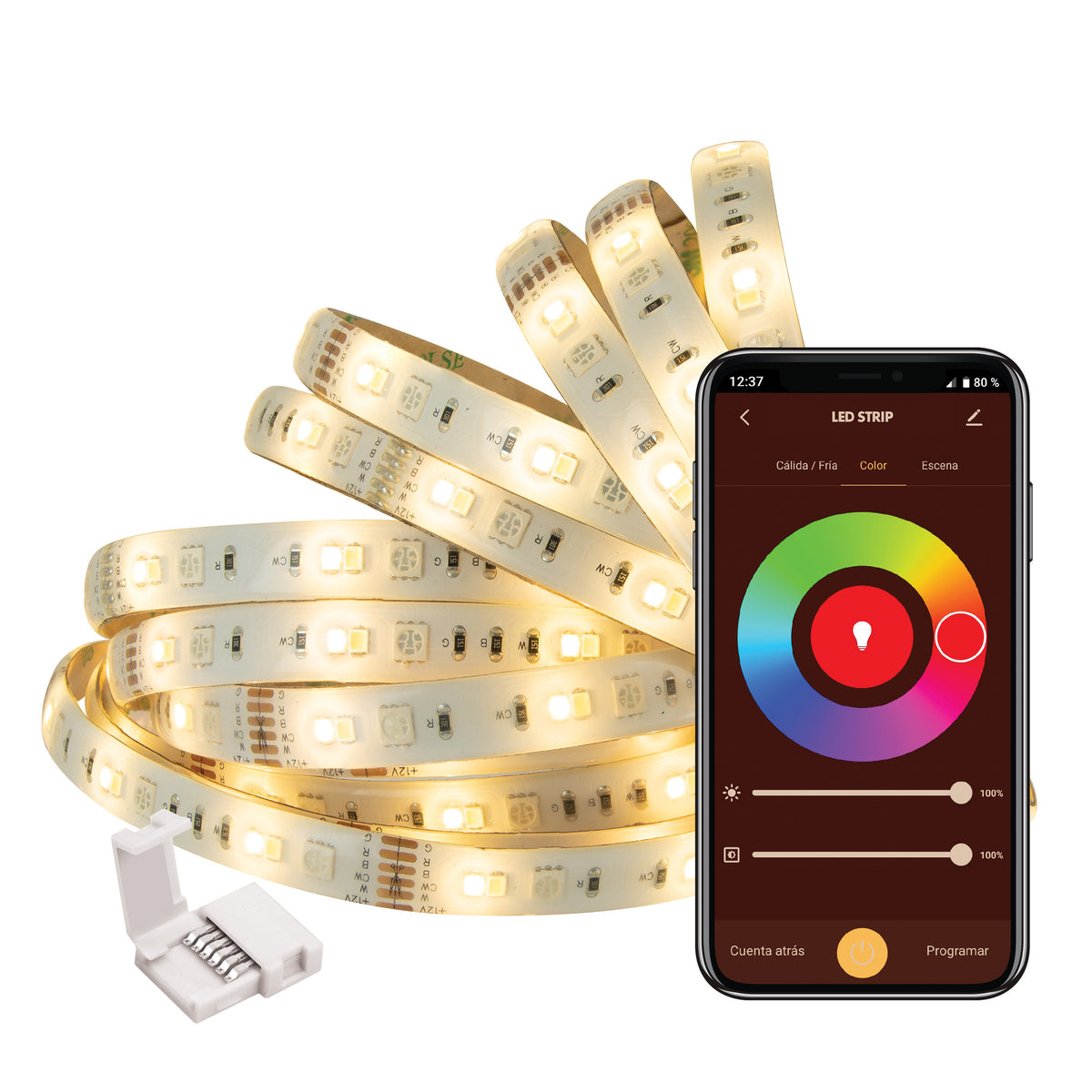 Tira led muvit io wifi rgb+cct 5m