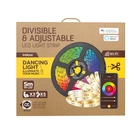 Tira led muvit io wifi rgb+cct 5m