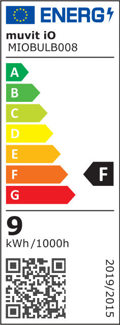 Bombilla muvit io a60 e27 8.5w rgb