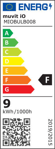 Bombilla muvit io a60 e27 8.5w rgb