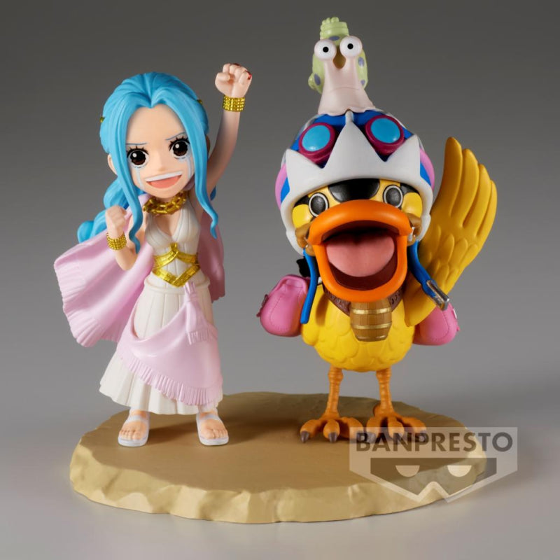 Figura banpresto: one piece log stories vivi y karoo