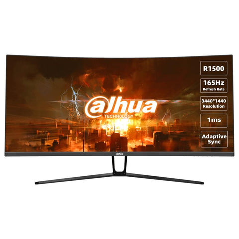 Monitor curvo gaming dahua dhi - lm34 - e330c 34pulgadas wqhd 165hz