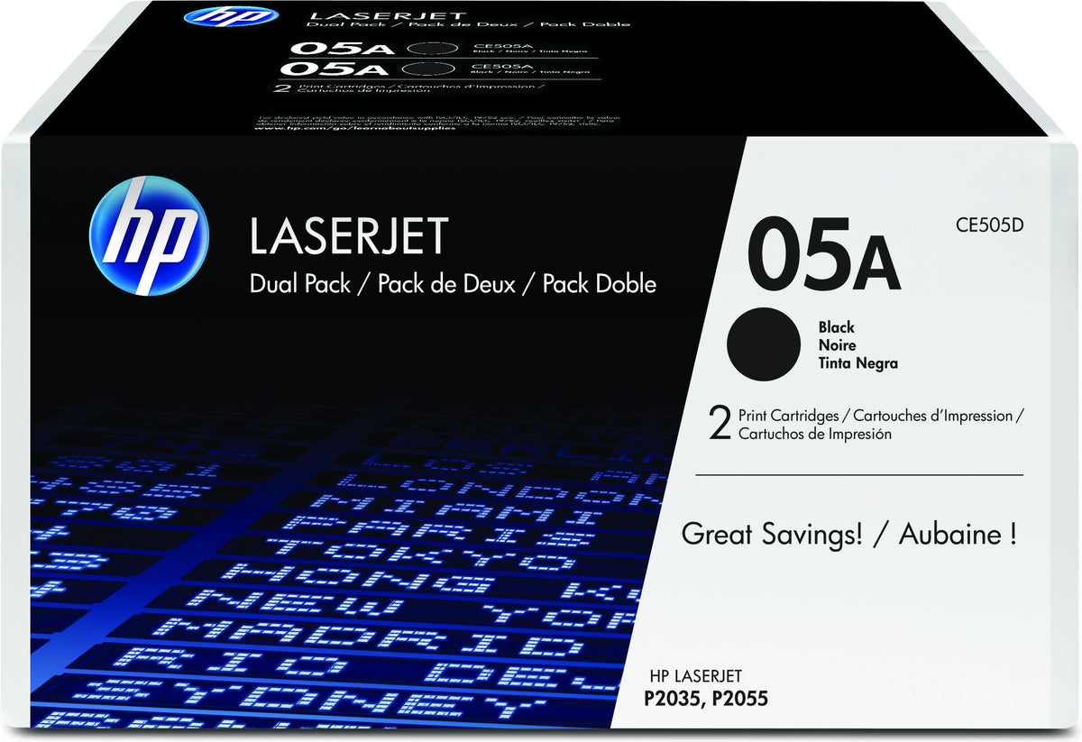 Pack toner hp laserjet p2035 - 2055d - 2055dn toner negro (pack 2)