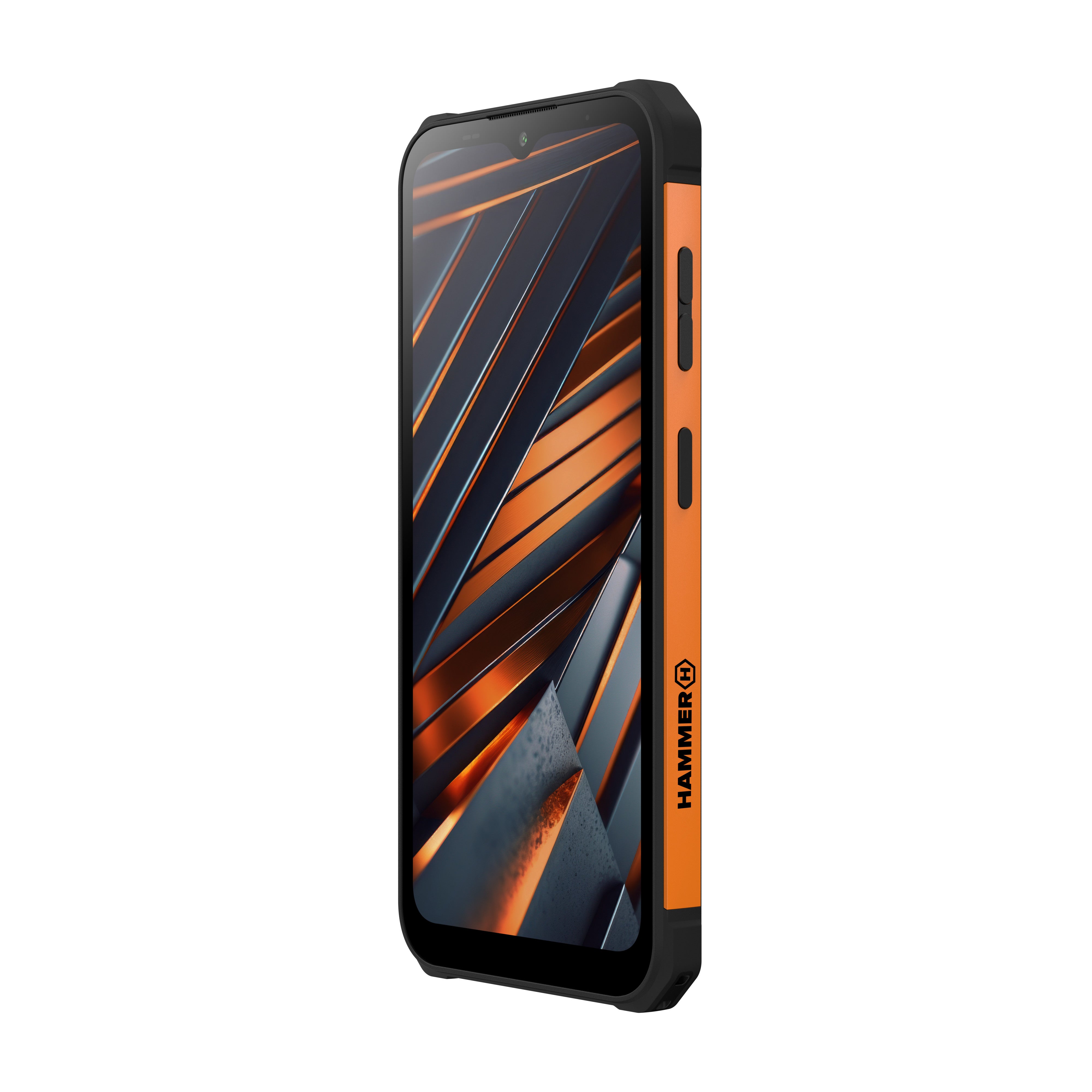 Movil hammer iron va 4gb - 64gb - negro y naranja