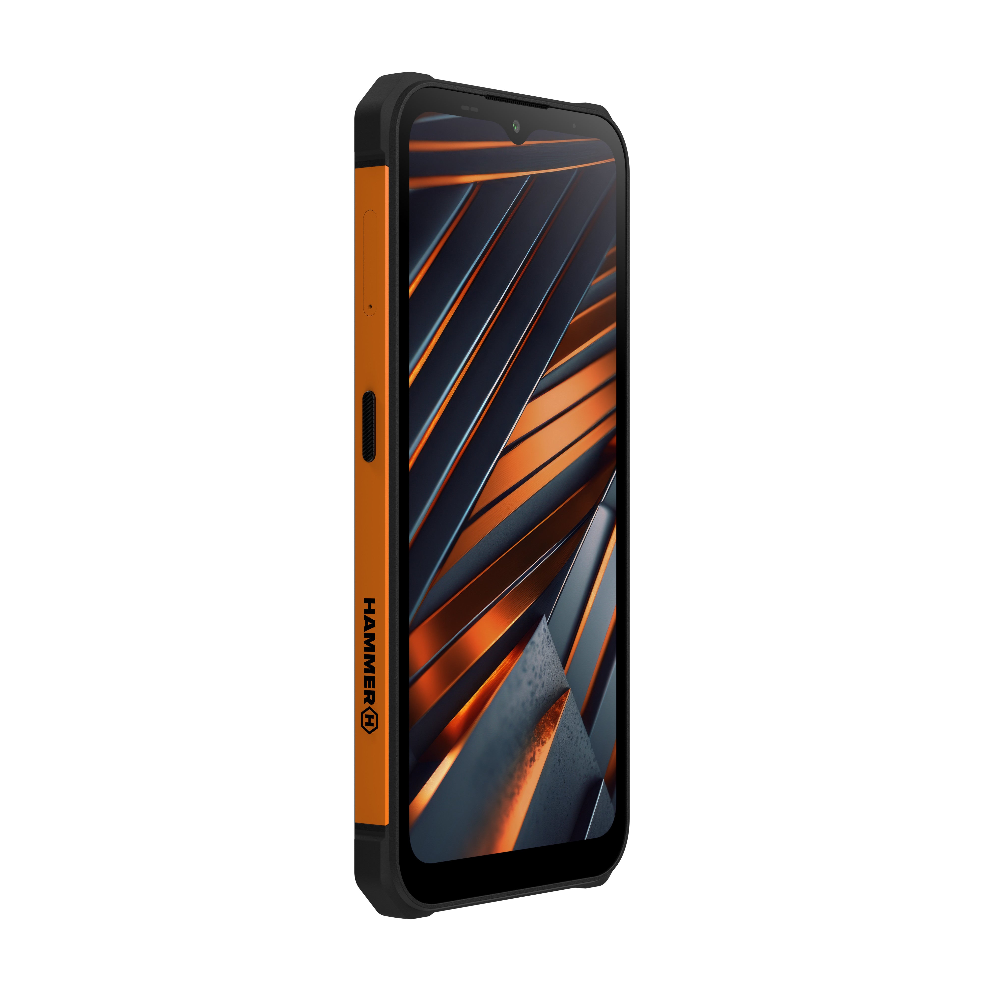 Movil hammer iron va 4gb - 64gb - negro y naranja