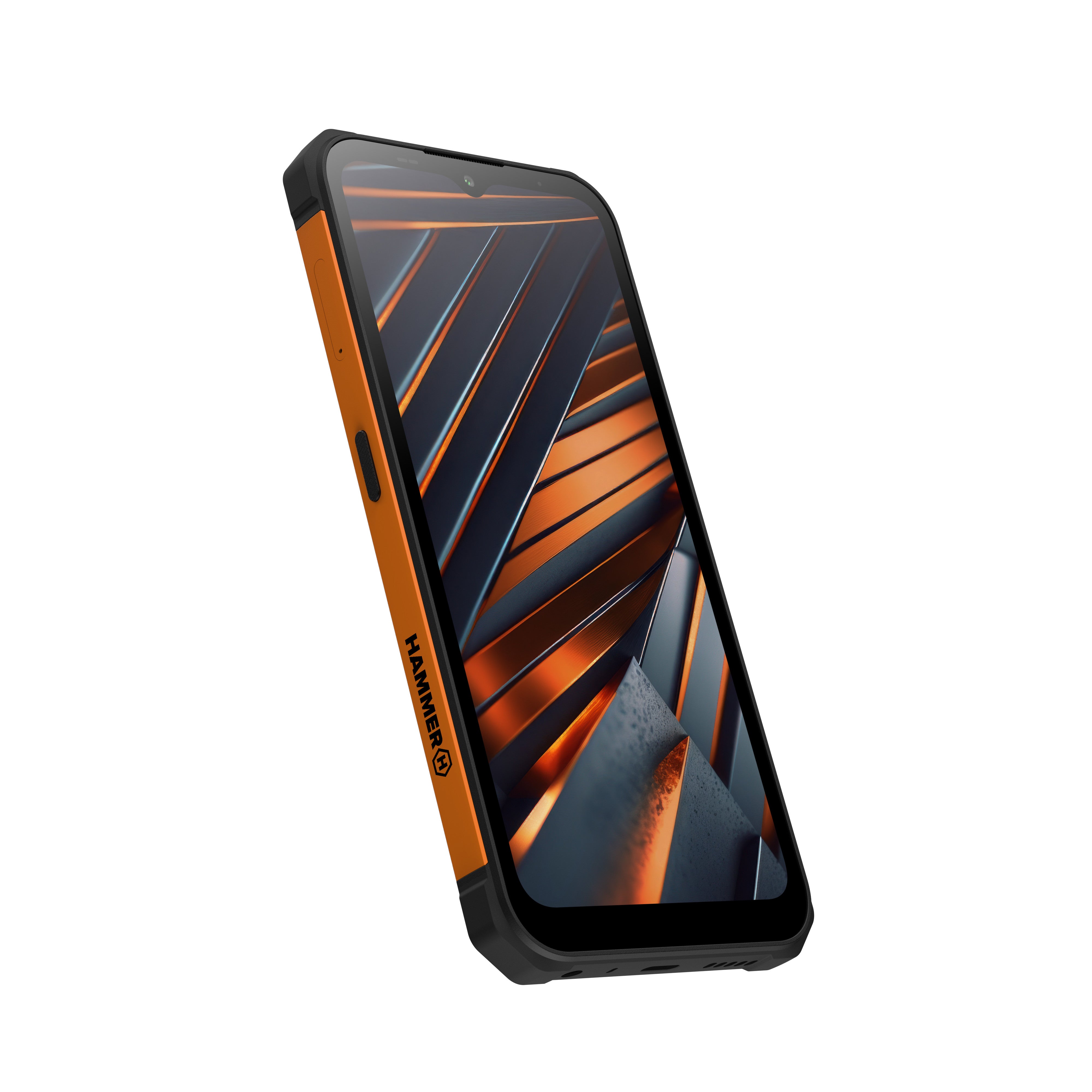 Movil hammer iron va 4gb - 64gb - negro y naranja