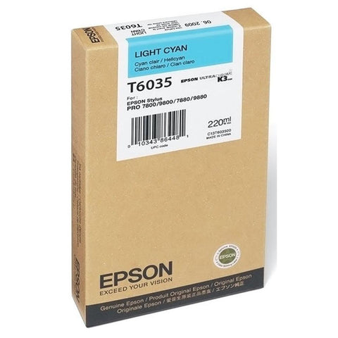 Cartucho tinta epson stylus pro 7880 - 9880 cian claro 220ml