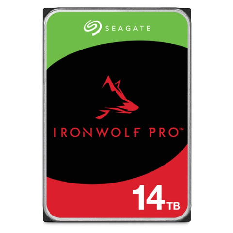 Disco duro interno hdd seagate ironwolf pro nas st14000nt001 14tb 3.5pulgadas 7200rpm -  256mb -  sata 6gb - s