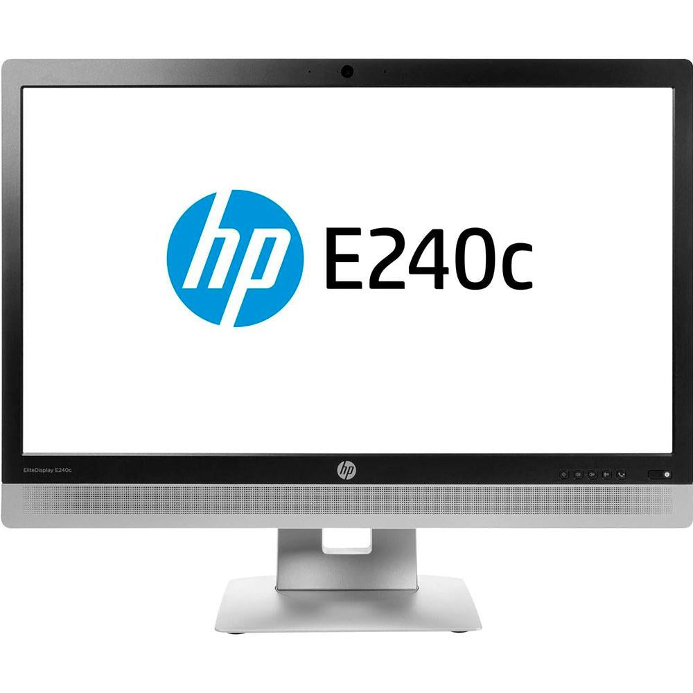 Monitor reacondicionado led hp e240c 23.8pulgadas fullhd - multimedia - webcam - hdmi - vga - dp - negro - plata