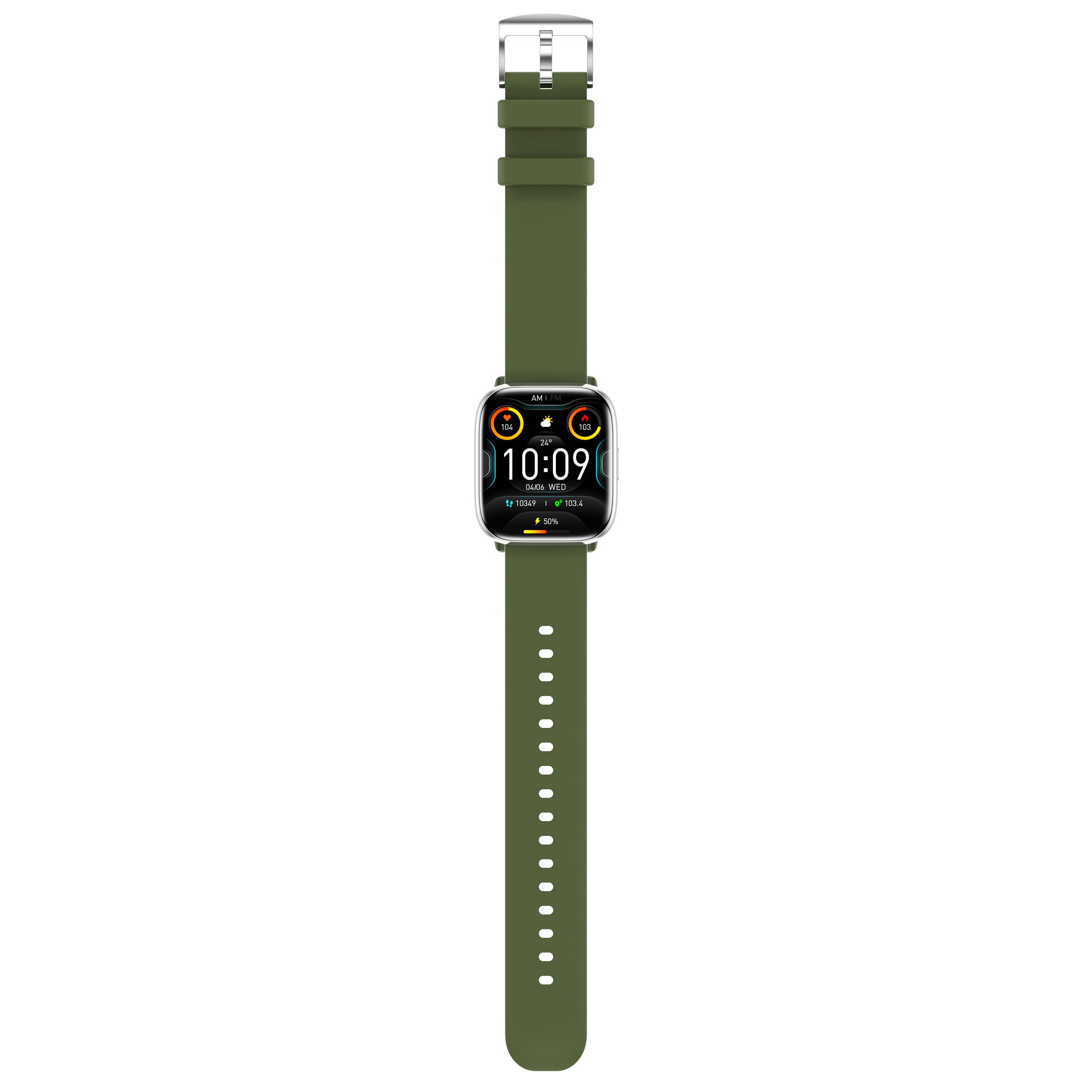 Reloj smartwatch myphone pastel silver green