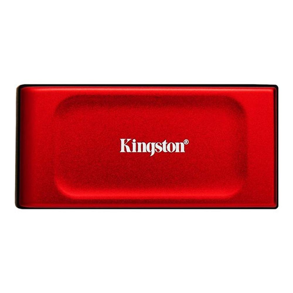 Disco duro externo solido ssd kingston xs1000 portable 1tb usb tipo c rojo