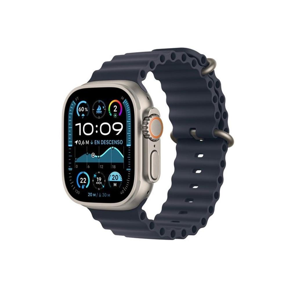 Smartwatch apple watch ultra 2 gps + cell 49mm natural titanium case navy ocean band