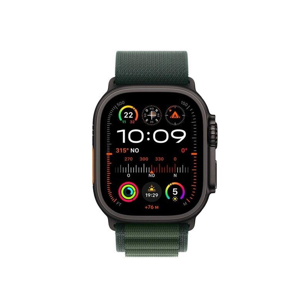 Smartwatch apple watch ultra 2 gps + cell 49mm black titanium case dark green alpine loop large