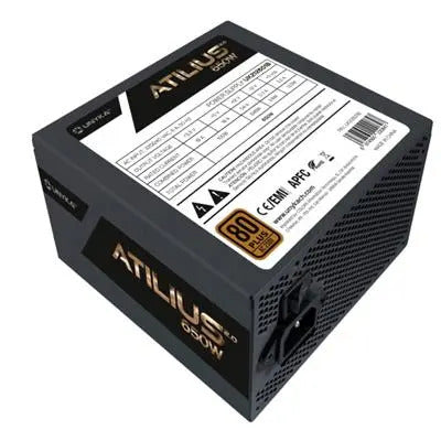 Fuente alimentacion unykach gaming atilius 2.0 black 650w atx 80+ bronze