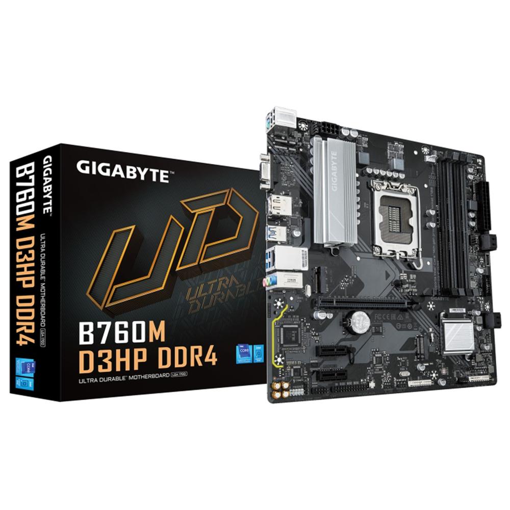 Placa base gigabyte b760m d3hp 1700 m - atx -  4x ddr4