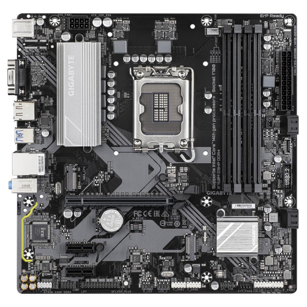 Placa base gigabyte b760m d3hp 1700 m - atx -  4x ddr4