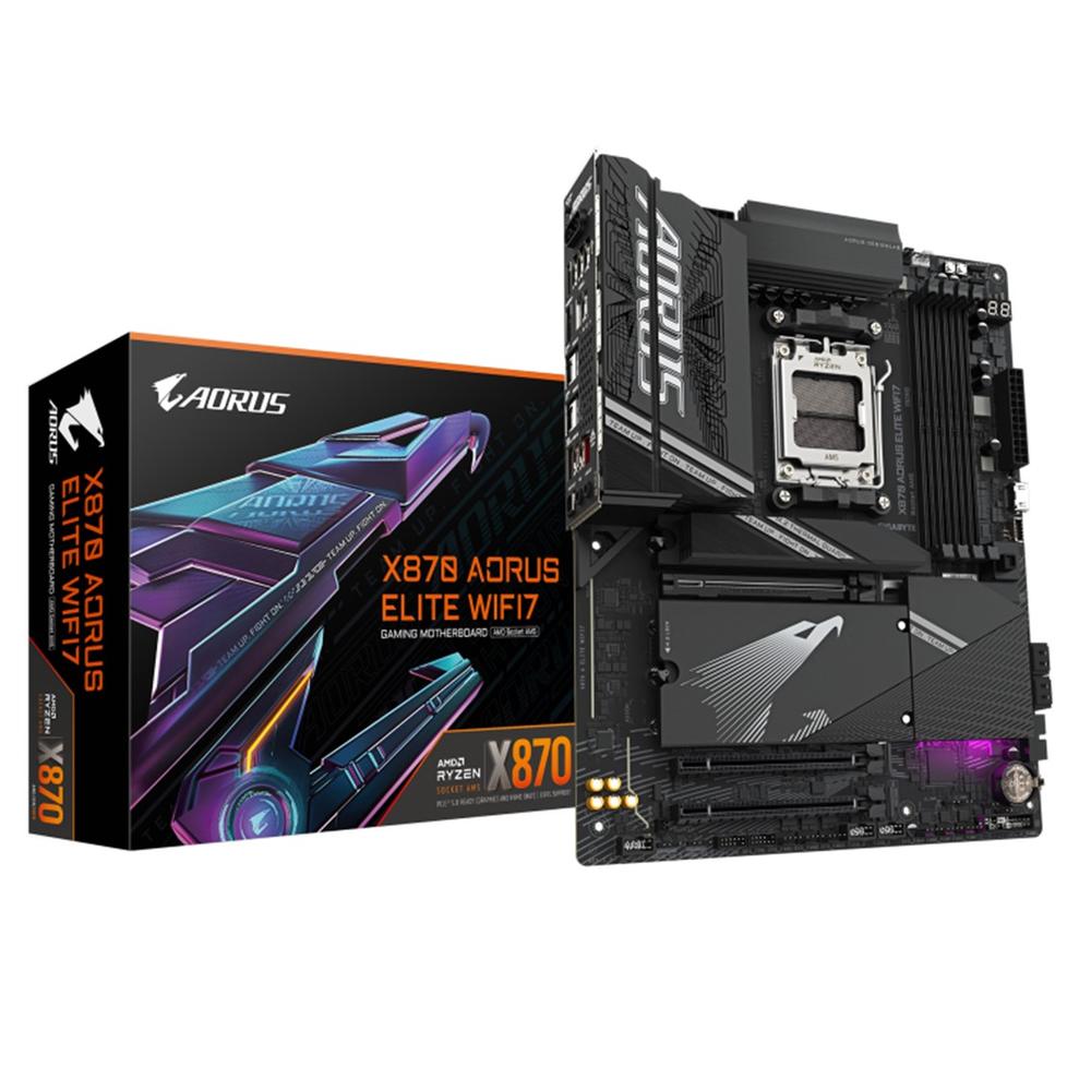 Placa base gigabyte x870 aorus elite wifi7 am5 atx -  4x ddr5