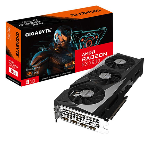 Tarjeta grafica gigabyte radeon rx 7600 gaming oc 8gb gddr6