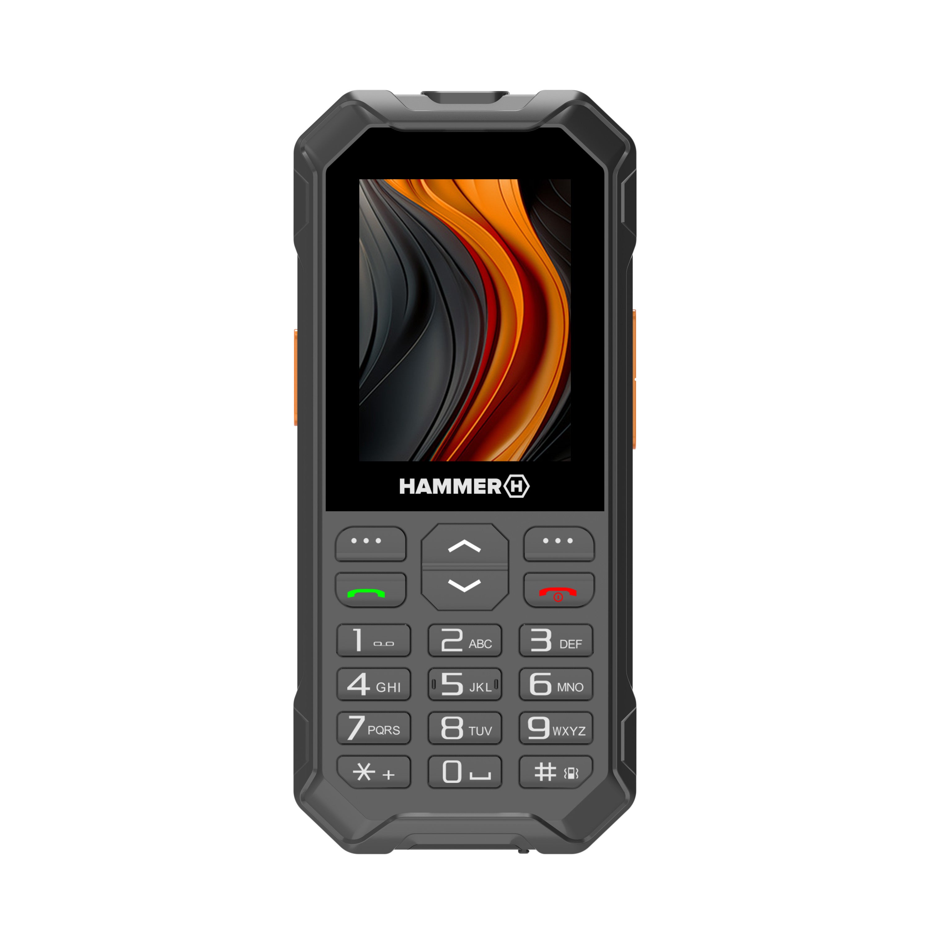 Telefono movil rugerizado hammer 6 2.4pulgadas - 4g - negro