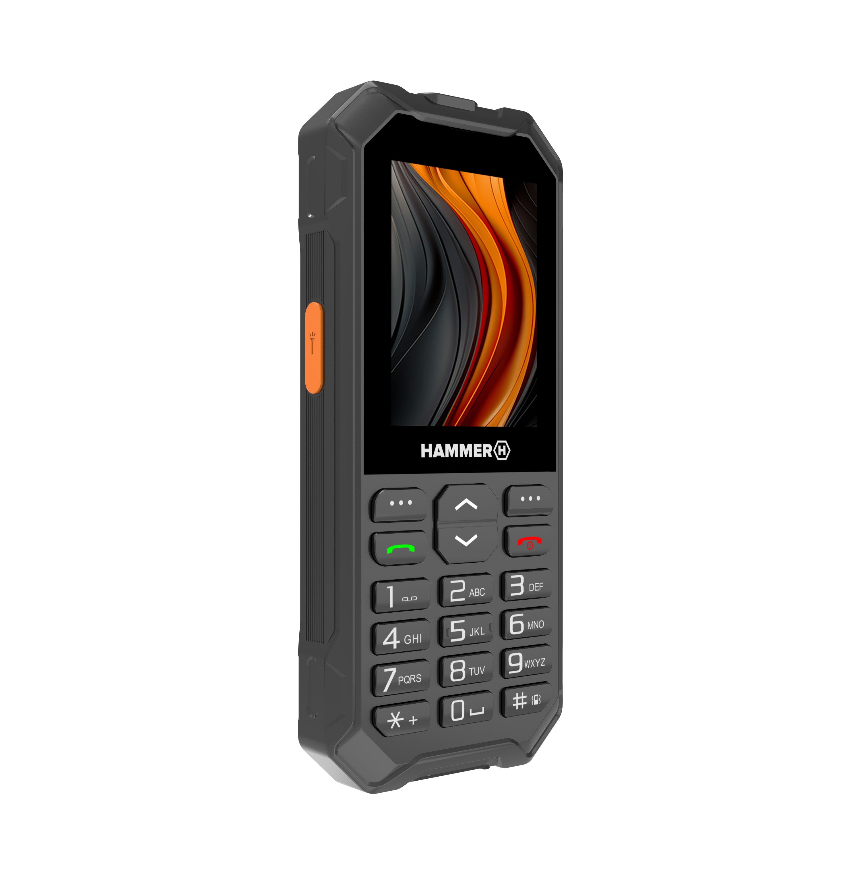 Telefono movil rugerizado hammer 6 2.4pulgadas - 4g - negro