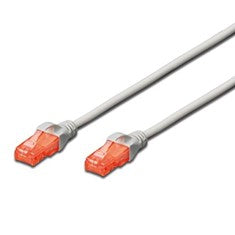 Cable red ewent latiguillo rj45 utp cat6 5m gris