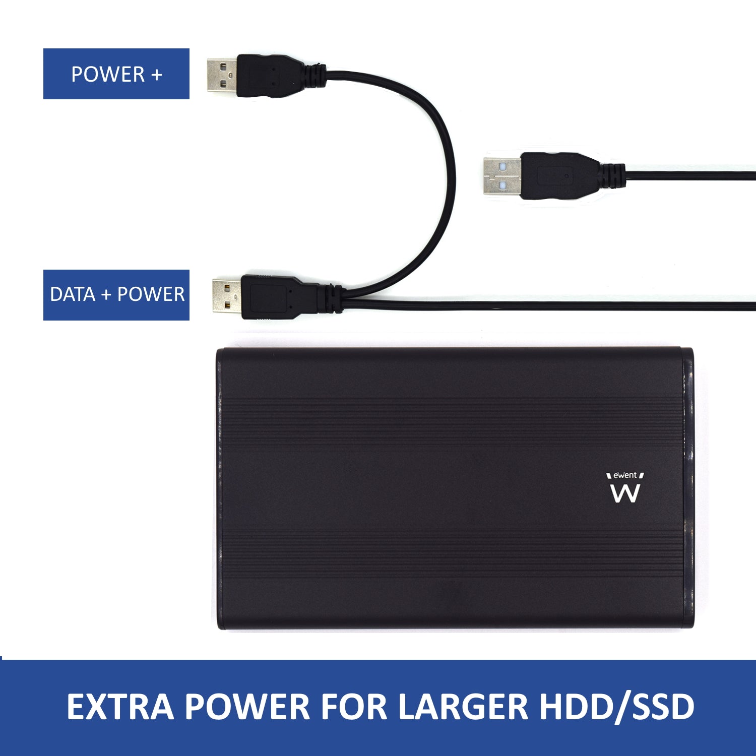 Carcasa portatil ewent para discos duros -  usb 2.0 -  sata 2.5pulgadas